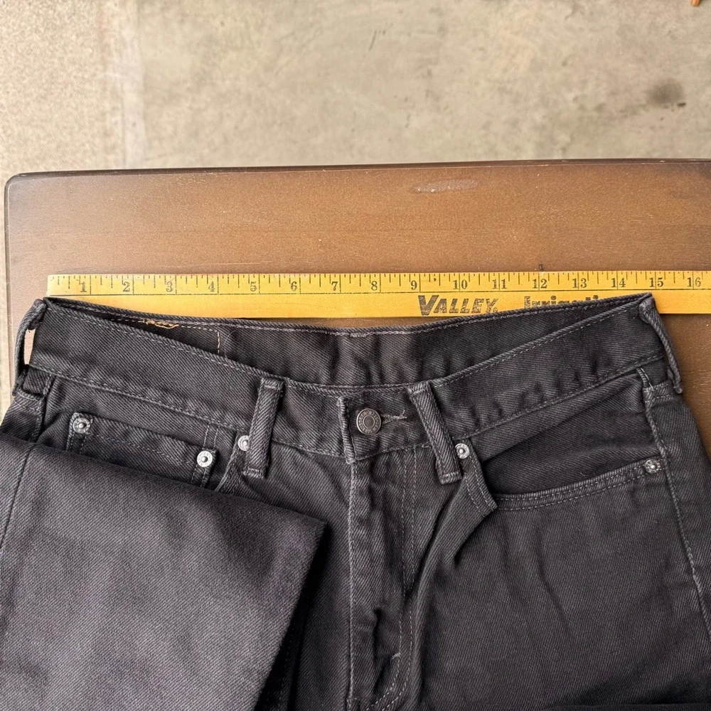 Levi’s 505 Men’s Jeans 32x34 Faded Black Denim‎ Mid Rise Straight Leg Dark Wash